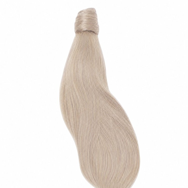 Pferdeschwanz Glatt Echthaar 60cm 100g #Grau