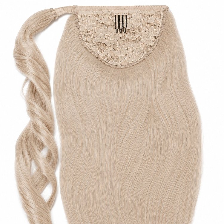 Pferdeschwanz Glatt Echthaar 60cm 100g #Grau