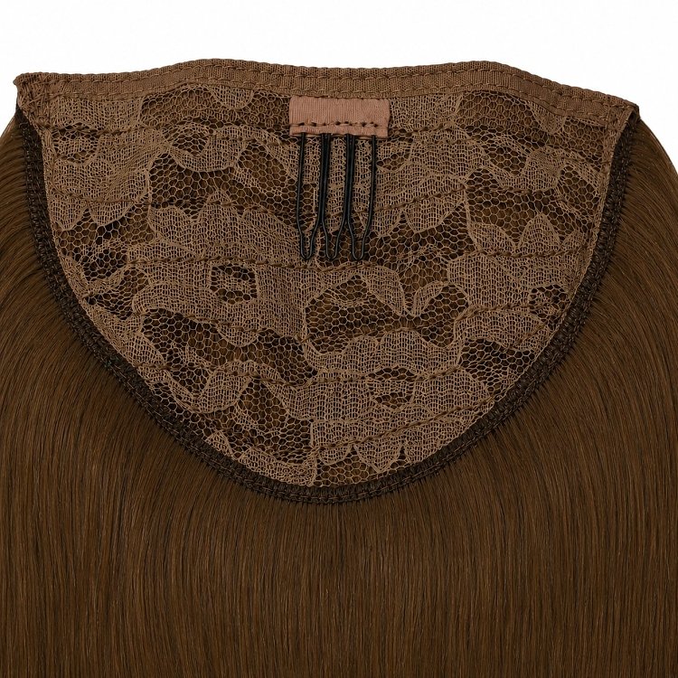 Pferdeschwanz Glatt Echthaar 60cm 100g Braun #2