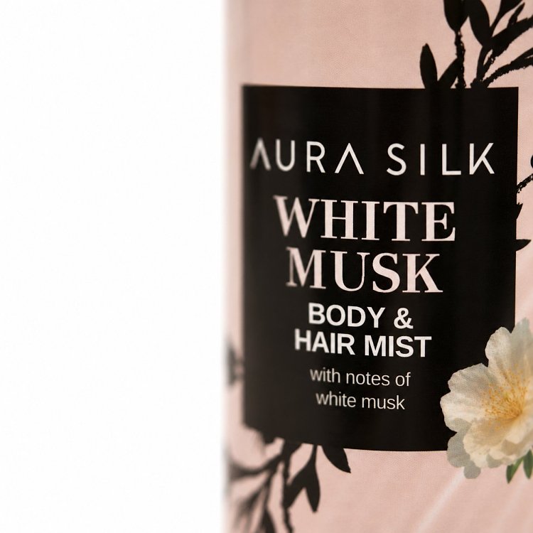 AuraSilk Body & Hair Mist White Musk 200ml