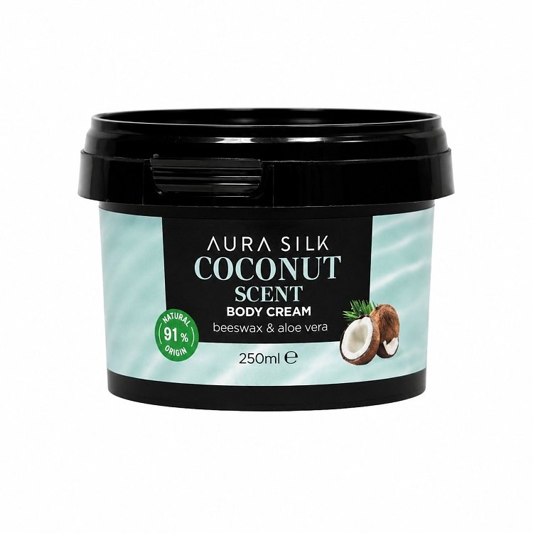 AuraSilk Coconut Body Cream 250ml