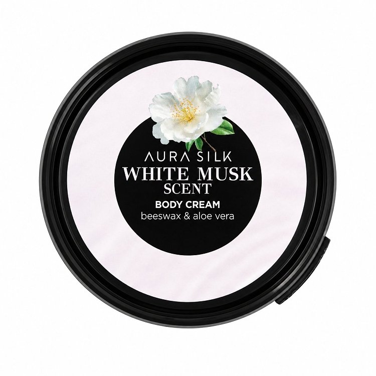 AuraSilk Korpercreme White Musk 250ml