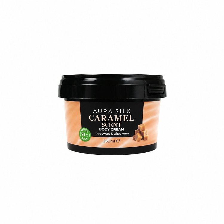 AuraSilk Korpercreme Karamell 250ml