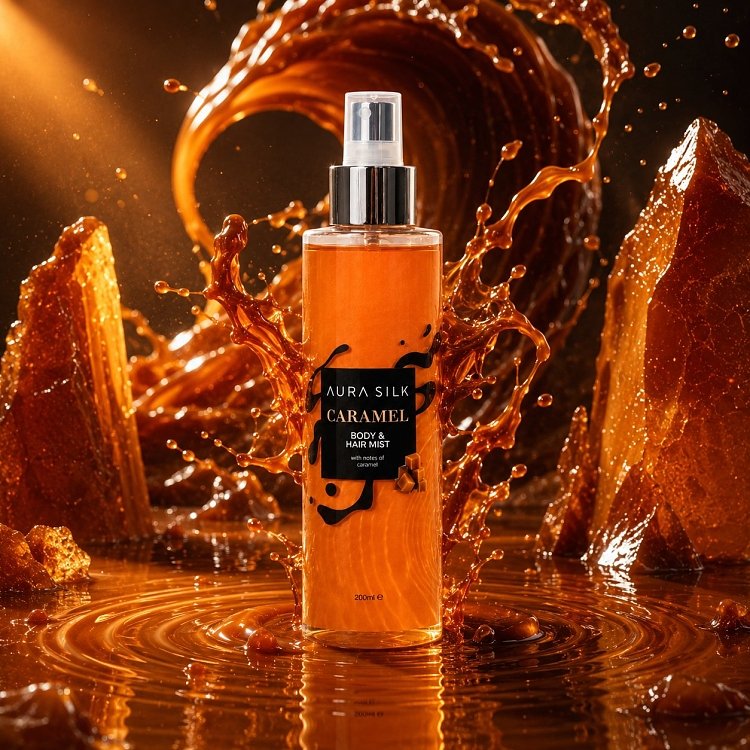 AuraSilk Body & Hair Mist Caramel 200ml
