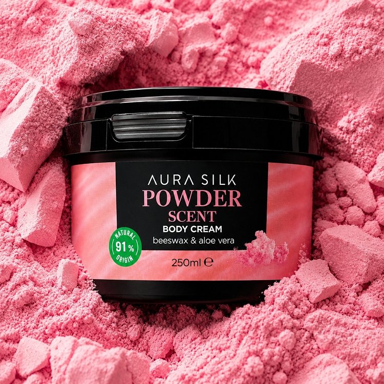 AuraSilk Korpercreme Powder 250ml