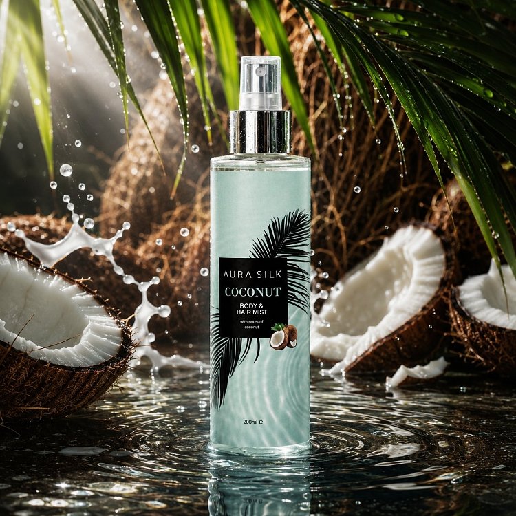 AuraSilk Body & Hair Mist Coconut 200ml