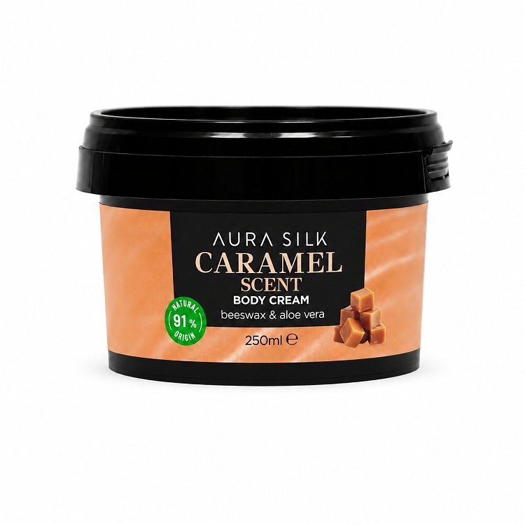 AuraSilk Korpercreme Karamell 250ml