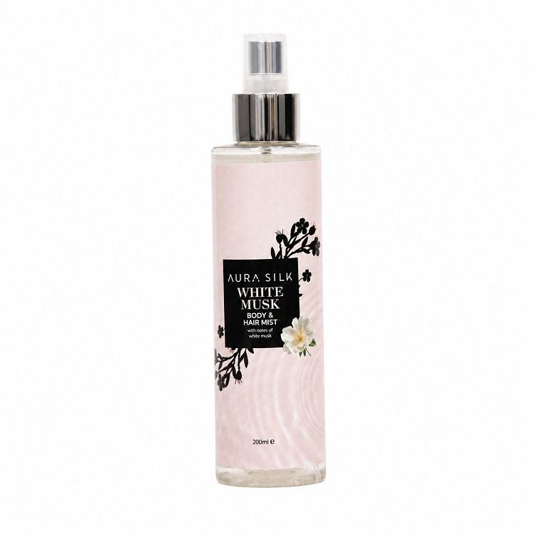 AuraSilk Body & Hair Mist White Musk 200ml