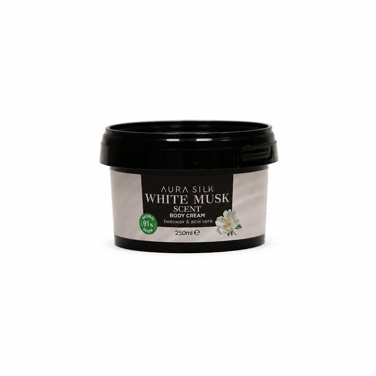 AuraSilk Korpercreme White Musk 250ml