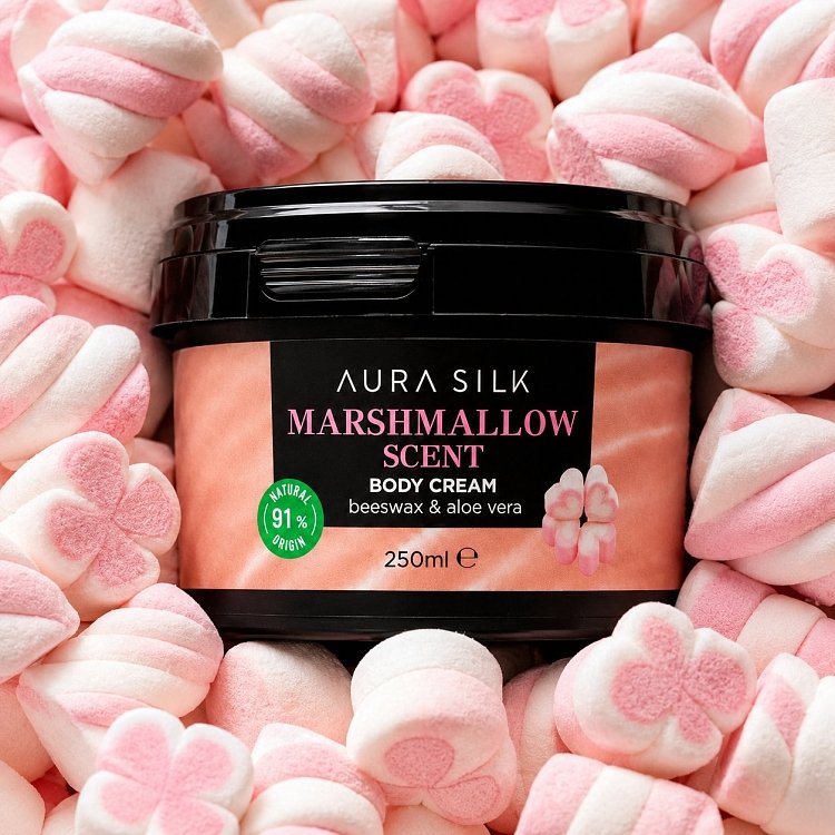 AuraSilk Marshmallow Body Cream 250ml