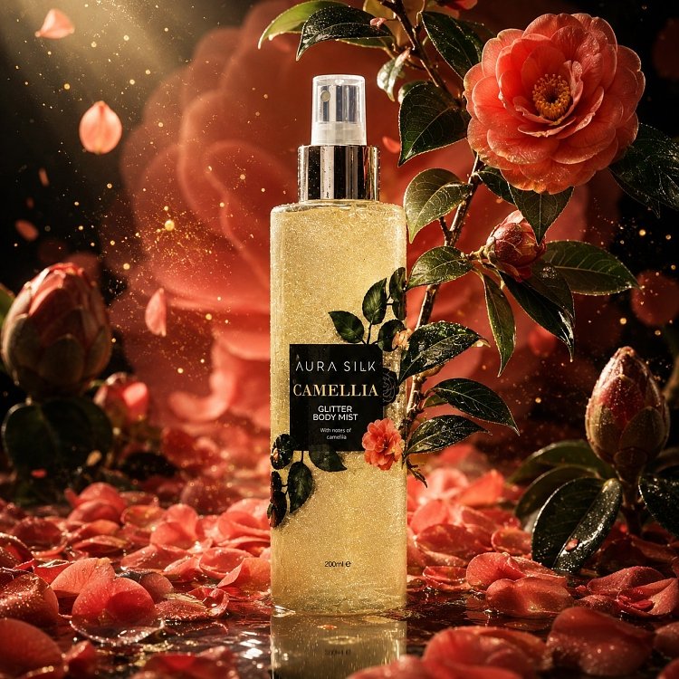AuraSilk Body & Hair Mist Camellia 200ml