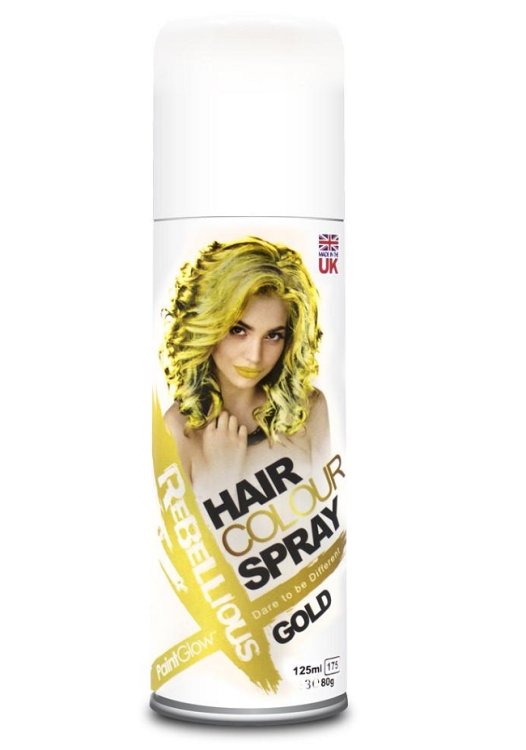 Rebellious Βαφή Μαλλιών σε Spray Χρυσό 125ml