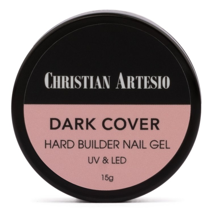 Uv/Led Hard Builder Nail Gel Dark Cover, Σκούρο μπεζ 15g