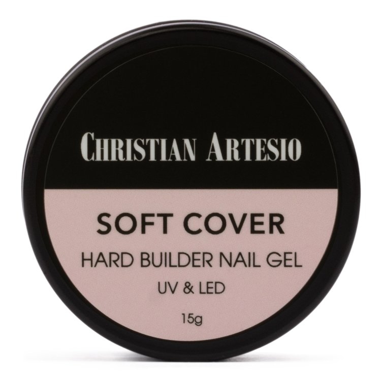 Uv/Led Hard Builder Nail Gel Soft Cover, Απαλό Μπεζ 15g