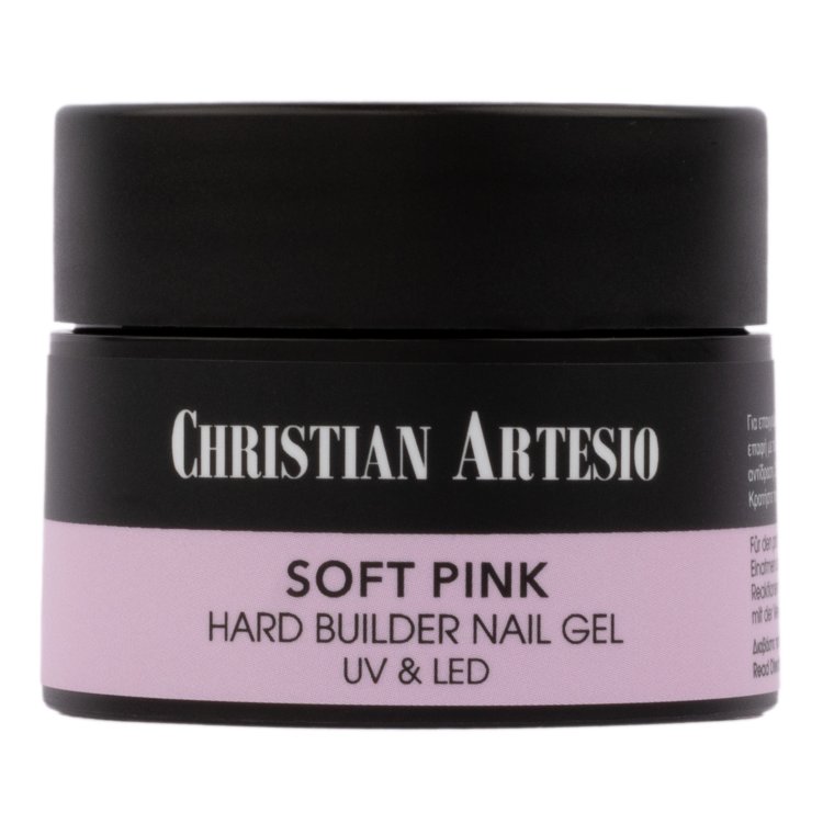 Uv/Led Hard Builder Nail Gel Soft Pink, Απαλό Ροζ 15g