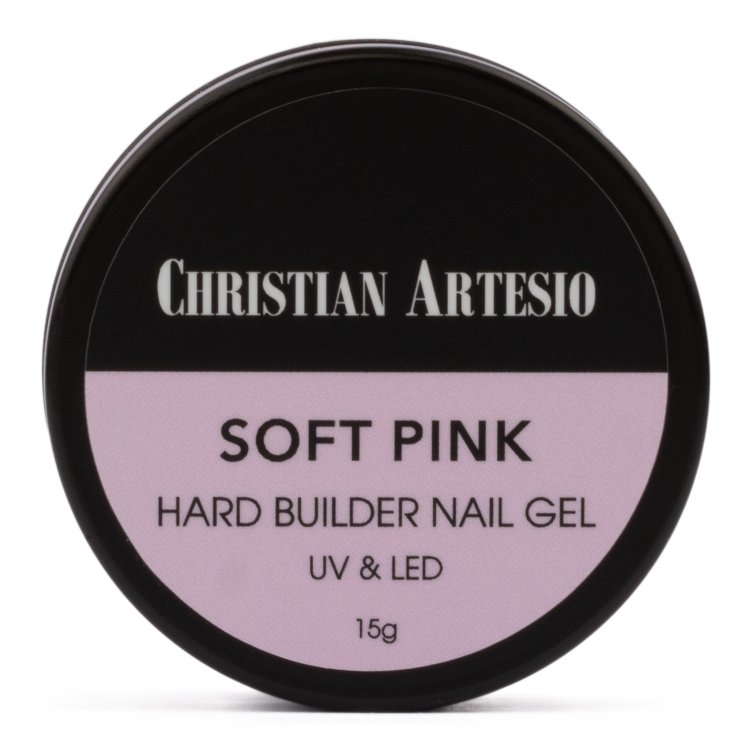 Uv/Led Hard Builder Nail Gel Soft Pink, Απαλό Ροζ 15g