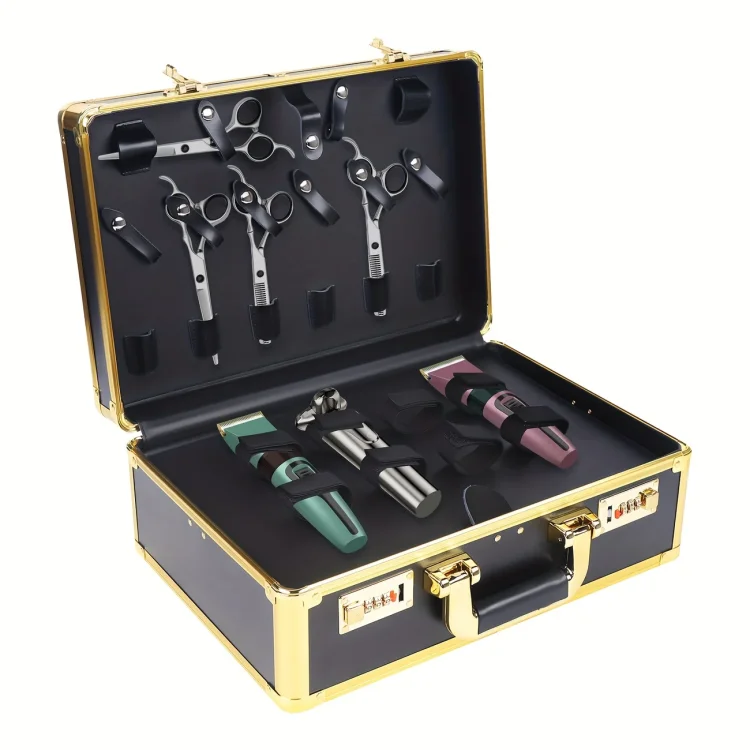 Επαγγελματική Βαλίτσα Αλουμινίου Barber Κομμωτικής Μαύρο-Χρυσό