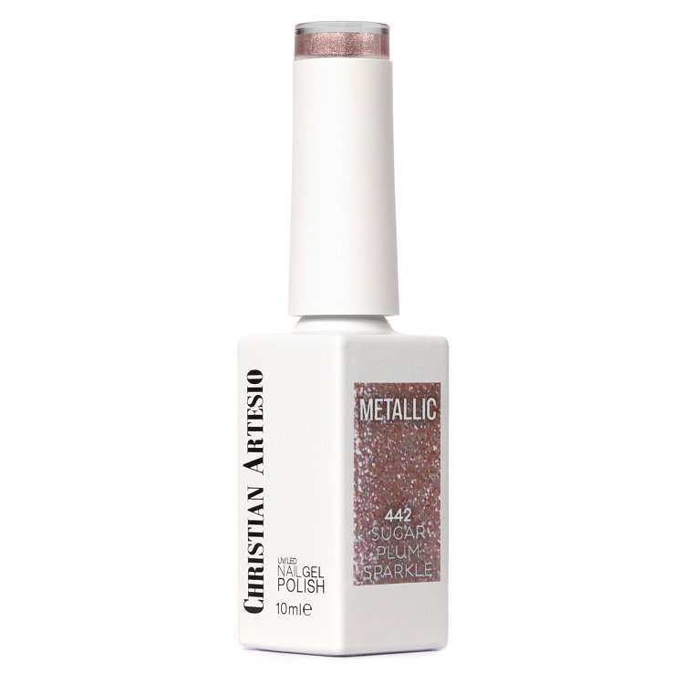 Nail Gel Polish No 442 Pink Metallic 10ml