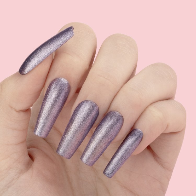 Ημιμόνιμο Βερνίκι Νυχιών Get The Hint Νο 443 Μωβ Μεταλλικο 10ml