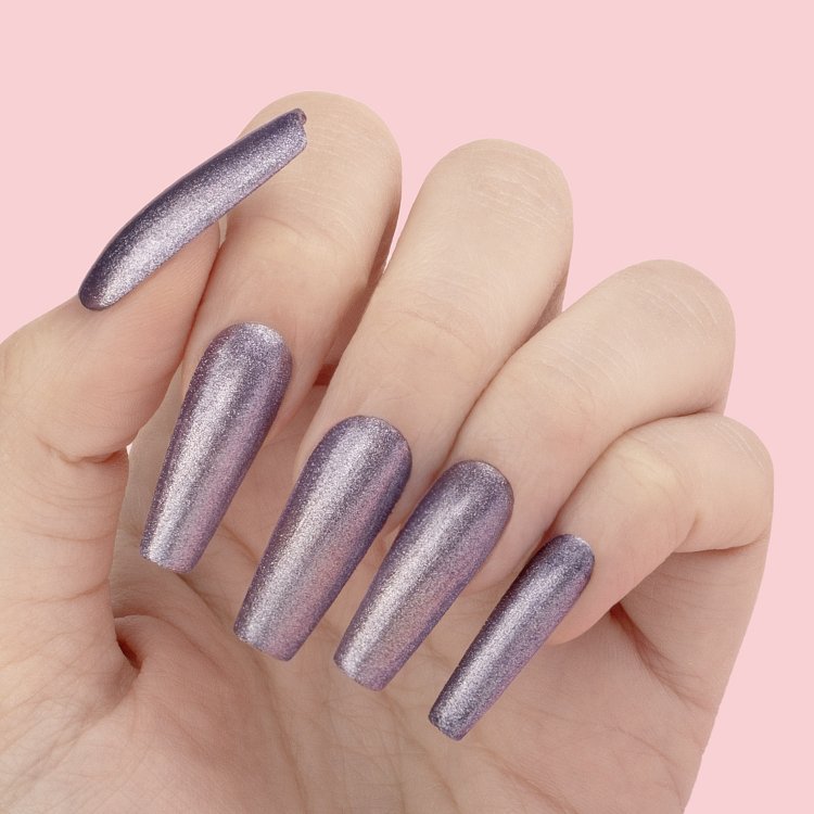 Nail Gel Polish No 443 Purple Metallic 10ml