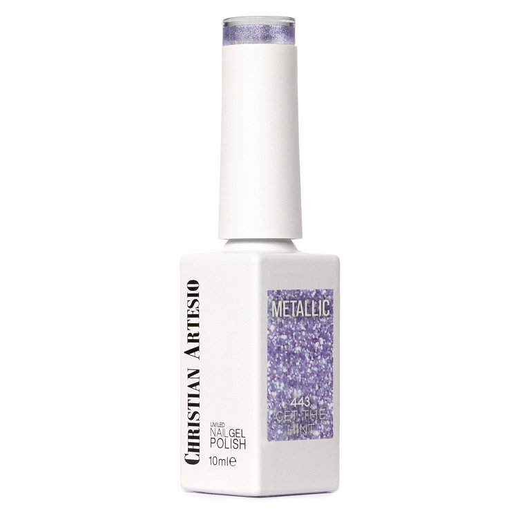 Nail Gel Polish No 443 Purple Metallic 10ml