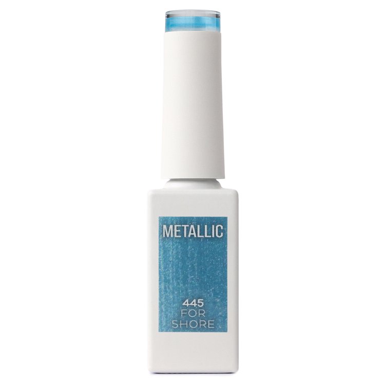 Nail Gel Polish No 445 Blue Metallic 10ml