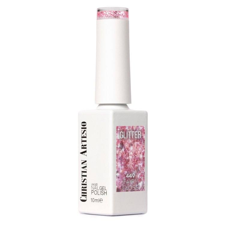 Ημιμόνιμο Βερνίκι Νυχιών Fairy Floss Νο 449 Ροζ Glitter 10ml