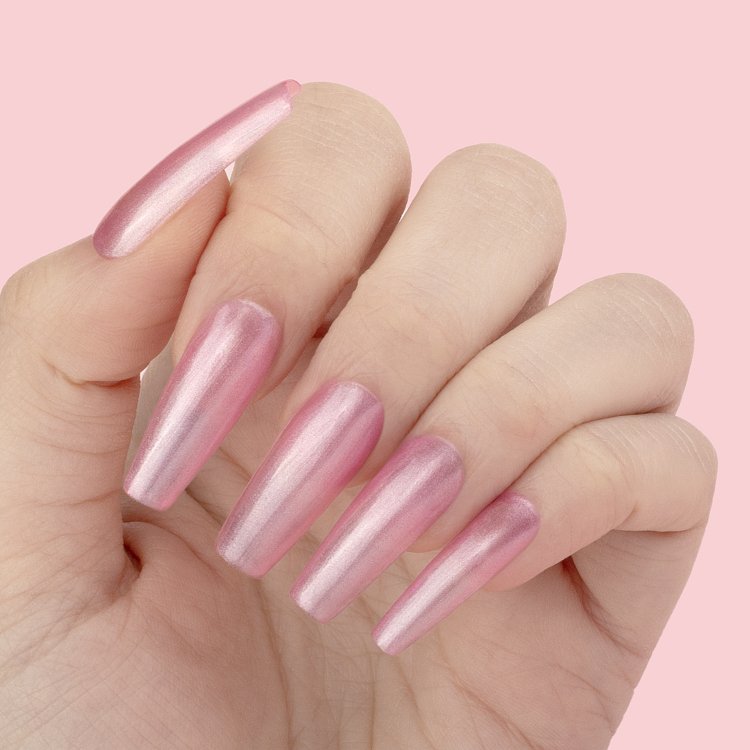 Nail Gel Polish No 450 Pink Metallic 10ml