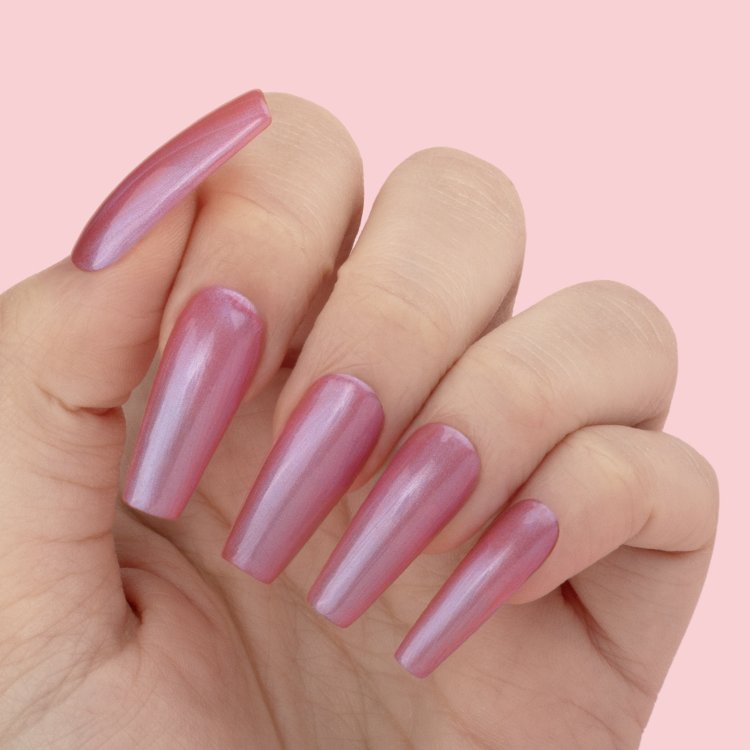 Ημιμόνιμο Βερνίκι Νυχιών On Hold Νο 451 Ροζ Μωβ Μεταλλικο 10ml