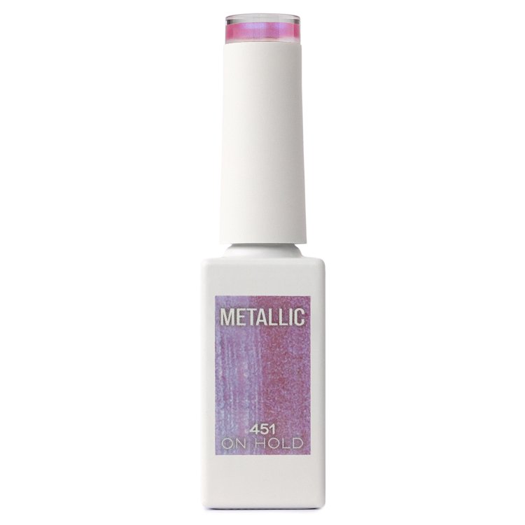 Nail Gel Polish No 451 Pink Purple Metallic 10ml