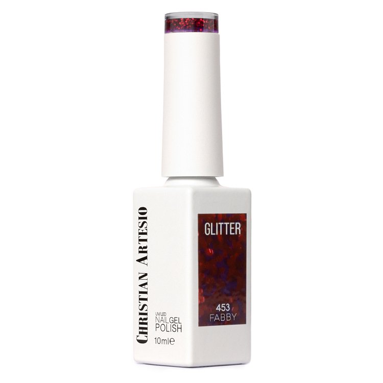 Shellac UV& Led Fabby Νο 453 Rosa Lila Glitter 10ml