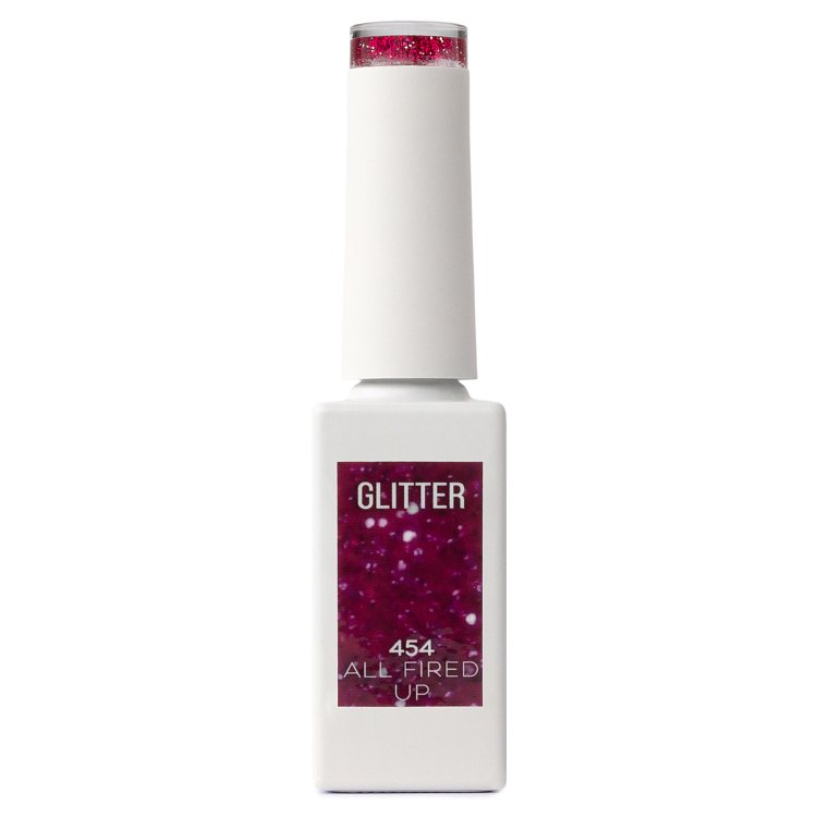 Shellac UV& Led All Fired Up Νο 454 Fuchsia Glitter 10ml