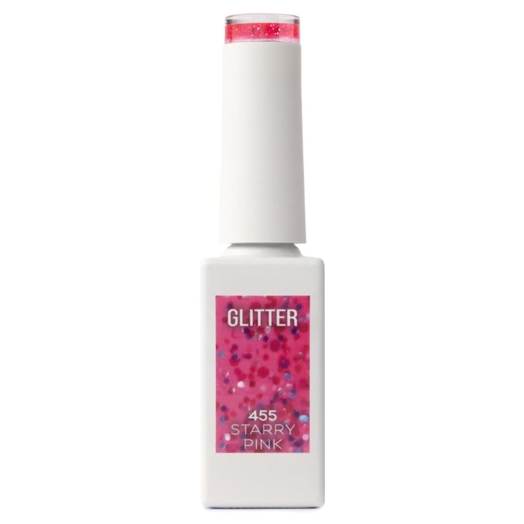 Ημιμόνιμο Βερνίκι Νυχιών Starry Pink Νο 455 Φουξ Glitter 10ml
