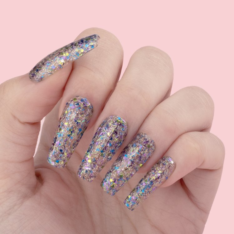 Ημιμόνιμο Βερνίκι Νυχιών Remix Νο 463 Διάφανο Παγιέτα Flakes 10ml