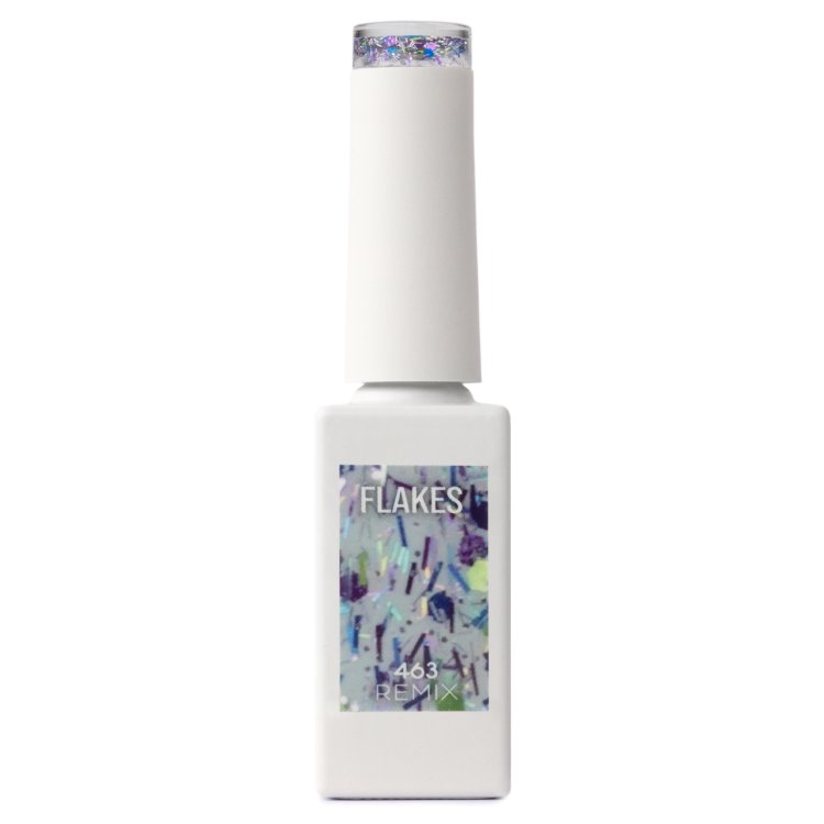 Ημιμόνιμο Βερνίκι Νυχιών Remix Νο 463 Διάφανο Παγιέτα Flakes 10ml