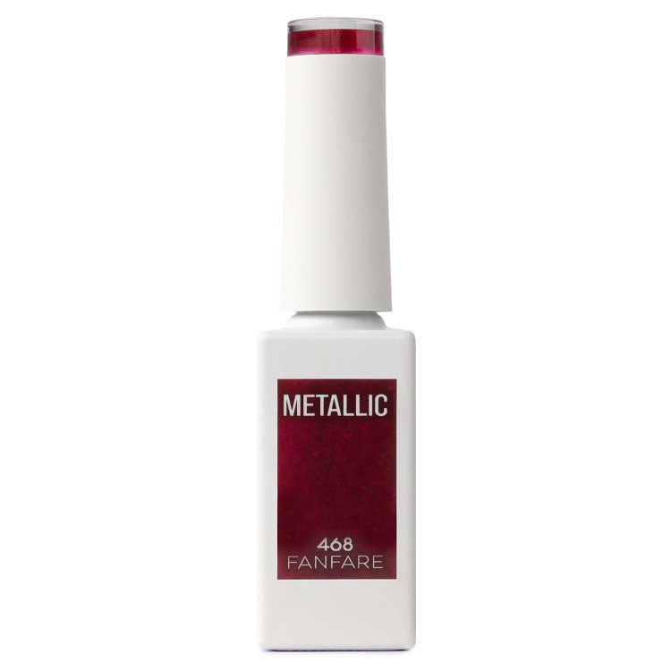 Nail Gel Polish No 468 Red Metallic 10ml