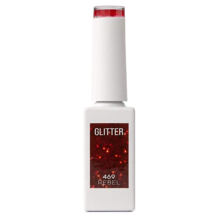 Nail Gel Polish No 469 Red Glitter 10ml
