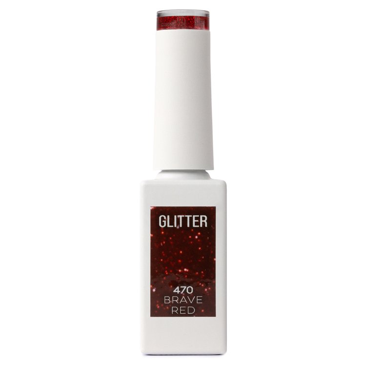 Shellac UV& Led Brave Red Νο 470 Rot Glitter 10ml