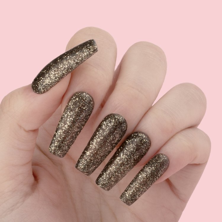 Ημιμόνιμο Βερνίκι Νυχιών Photo Νο 475 Μαύρο Glitter 10ml