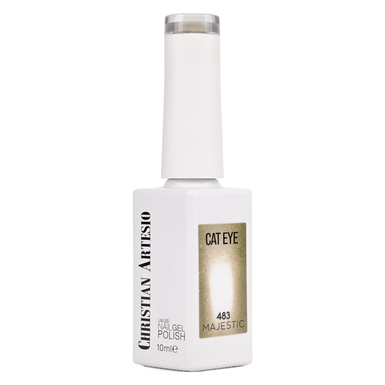 Ημιμόνιμο Βερνίκι Νυχιών Cat Eye Majestic Νο 483 Λαδί Metallic 10ml