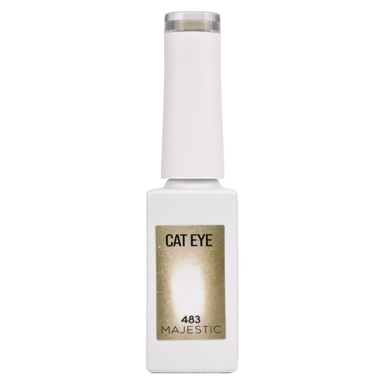 Ημιμόνιμο Βερνίκι Νυχιών Cat Eye Majestic Νο 483 Λαδί Metallic 10ml
