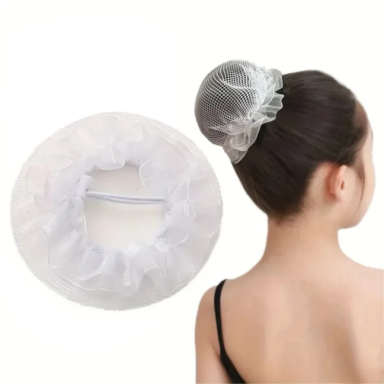 Φιλές Μαλλιών για Κότσο Λευκός 10 εκ. – Ιδανικός για Παιδιά & Μπαλέτο