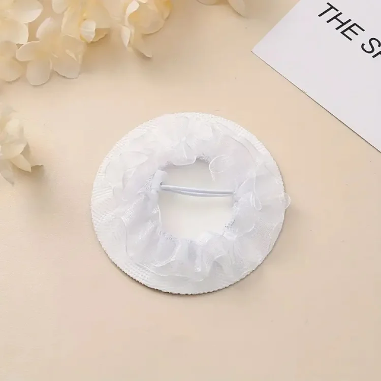 Φιλές Μαλλιών για Κότσο Λευκός 10 εκ. – Ιδανικός για Παιδιά & Μπαλέτο