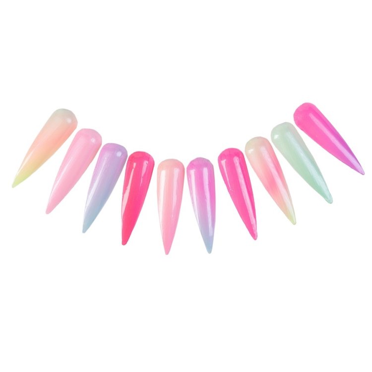 Foil Νυχιών Πολύχρωμο Νεον Σετ 10τμχ