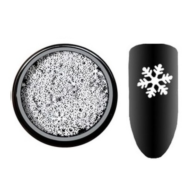 Διακοσμητικό Νυχιών Χιονονιφάδα Λευκό