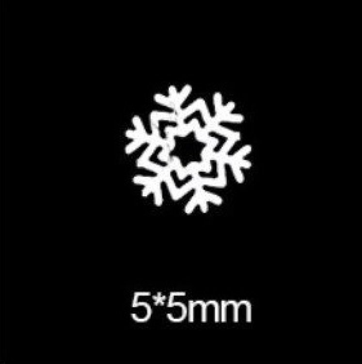 Διακοσμητικό Νυχιών Χιονονιφάδα Λευκό