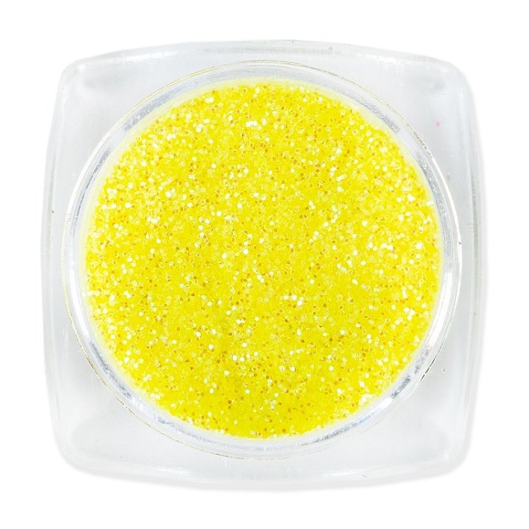 Nail Art Neon Yellow Glitter Powder 2.5g