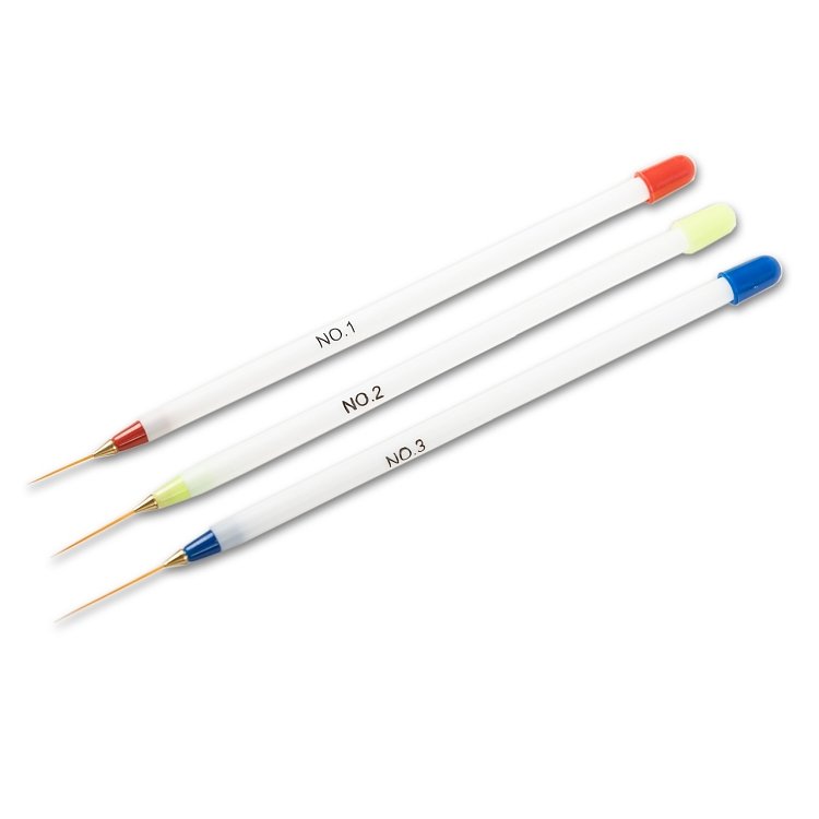 Nail Art Brushes Set 3pcs
