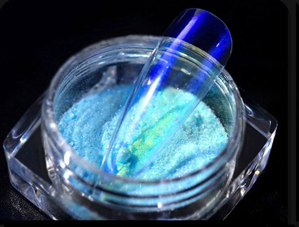 Σκόνη Καθρέφτης Aurora Ημιδιάφανο Μπλε 3g