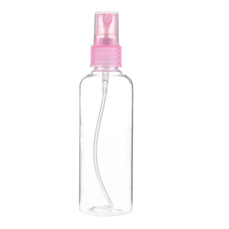 Transparente Reiseflasche mit Spray, 100 ml
